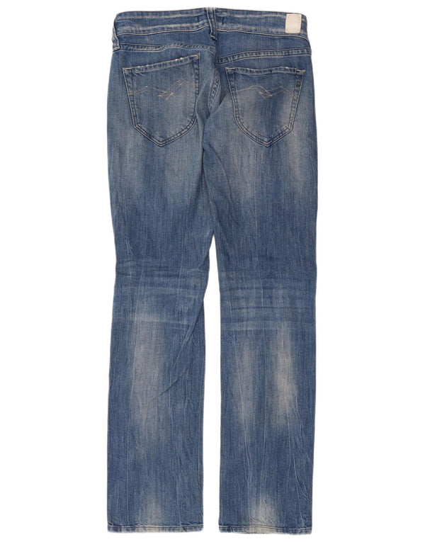 Replay Blugi Bootcut pentru femei Newswenfani, cu ajustare relaxată, L26 L32, bumbac albastru