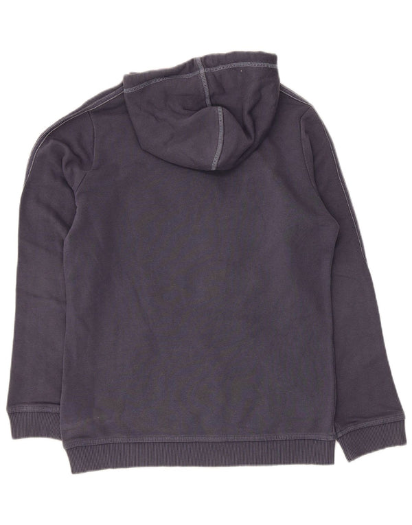 Pulover cu glugă cu grafic pentru femei Adidas IT 46 mare bumbac bleumarin
