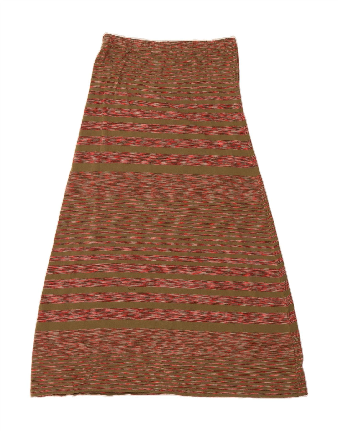 MICHAEL KORS Womens Maxi Skirt Medium W30  Khaki Striped Polyester Vintage Michael Kors and Second-Hand Michael Kors from Messina Hembry 