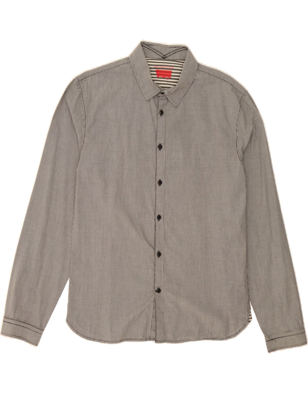 LEVI'S Boys Shirt 15-16 Years Large Black Gingham Cotton Vintage Levi's and Second-Hand Levi's from Messina Hembry 
