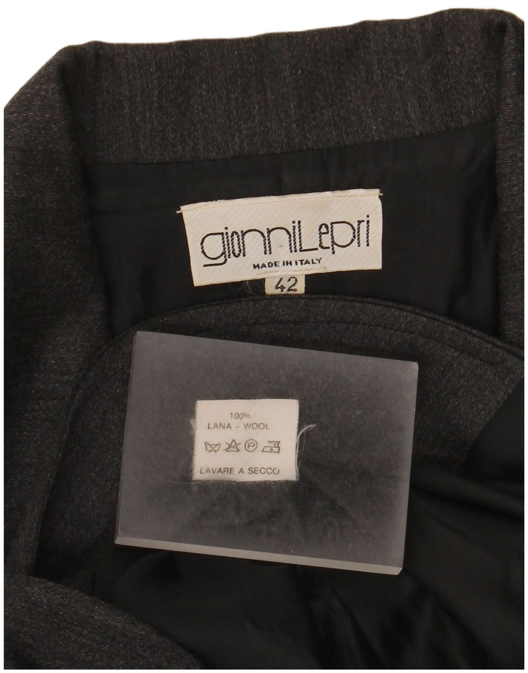 Blazer Vintage pentru femei cu 3 nasturi IT 42 Lână gri mediu