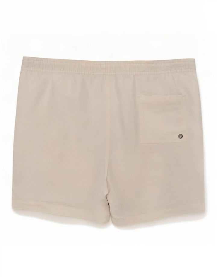 Pantaloni scurți de înot grafic Calvin Klein pentru bărbați, alb mediu