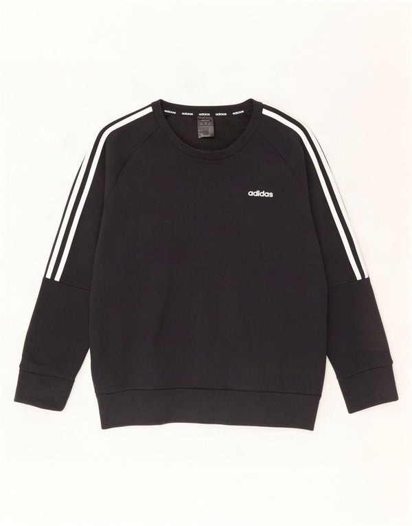 Pulover adidas pentru femei UK 16/18, mare, negru, bumbac