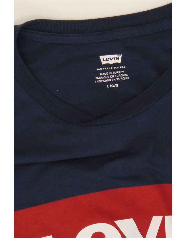 Tricou grafic pentru bărbați Levi's Top mare bleumarin