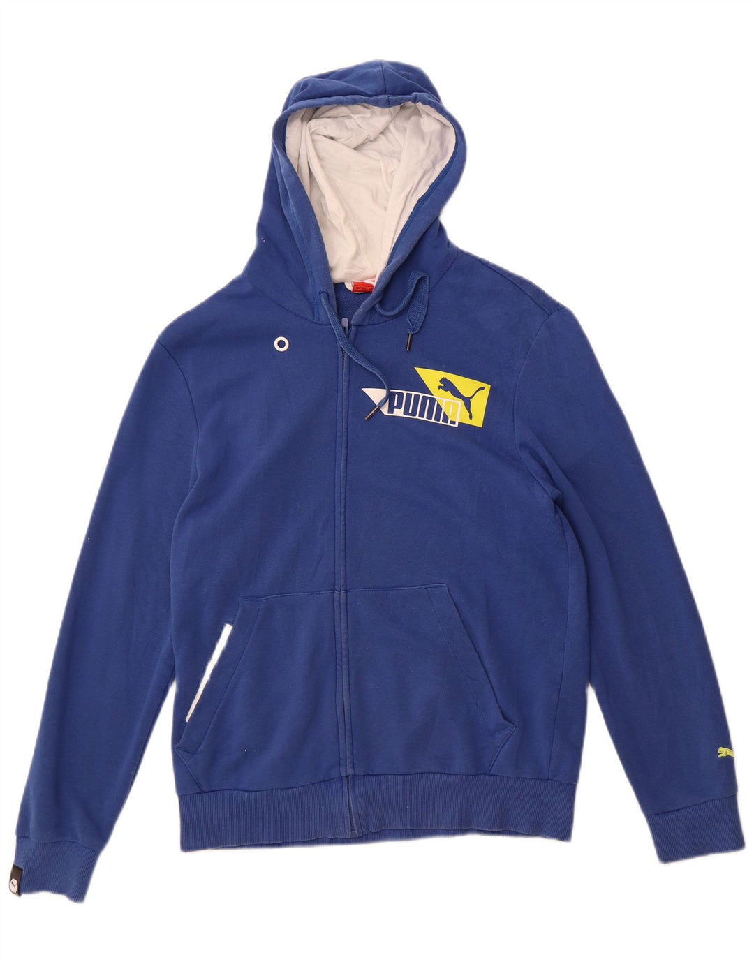 Pulover Puma Graphic Zip pentru bărbați, bumbac, albastru