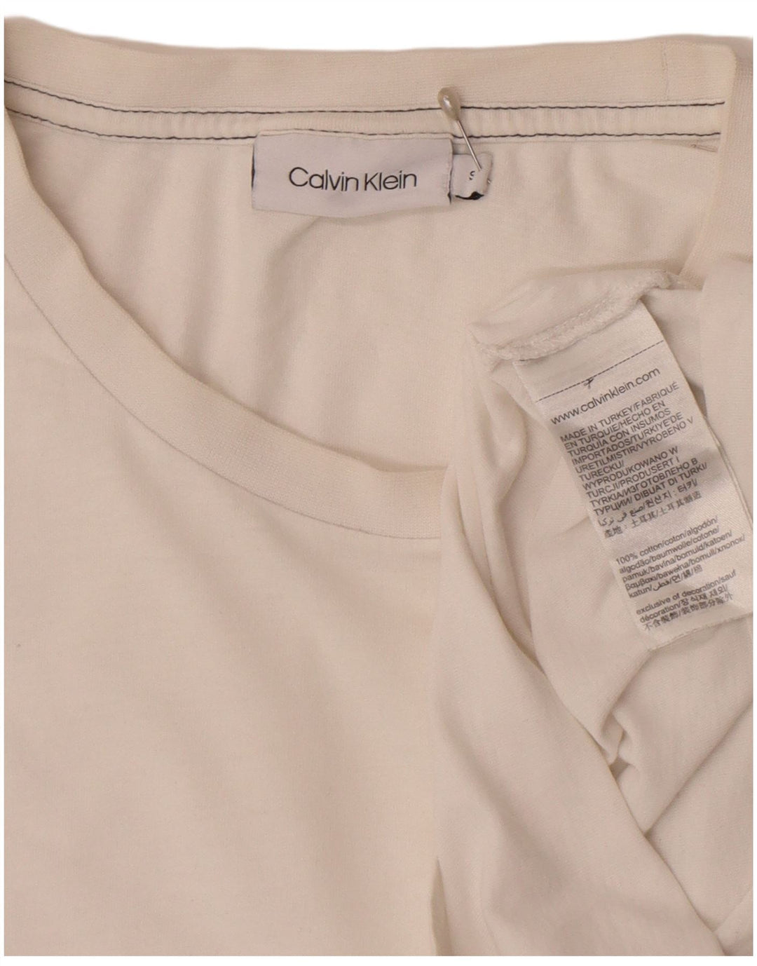 Tricou Calvin Klein pentru bărbați Top mic Bumbac alb