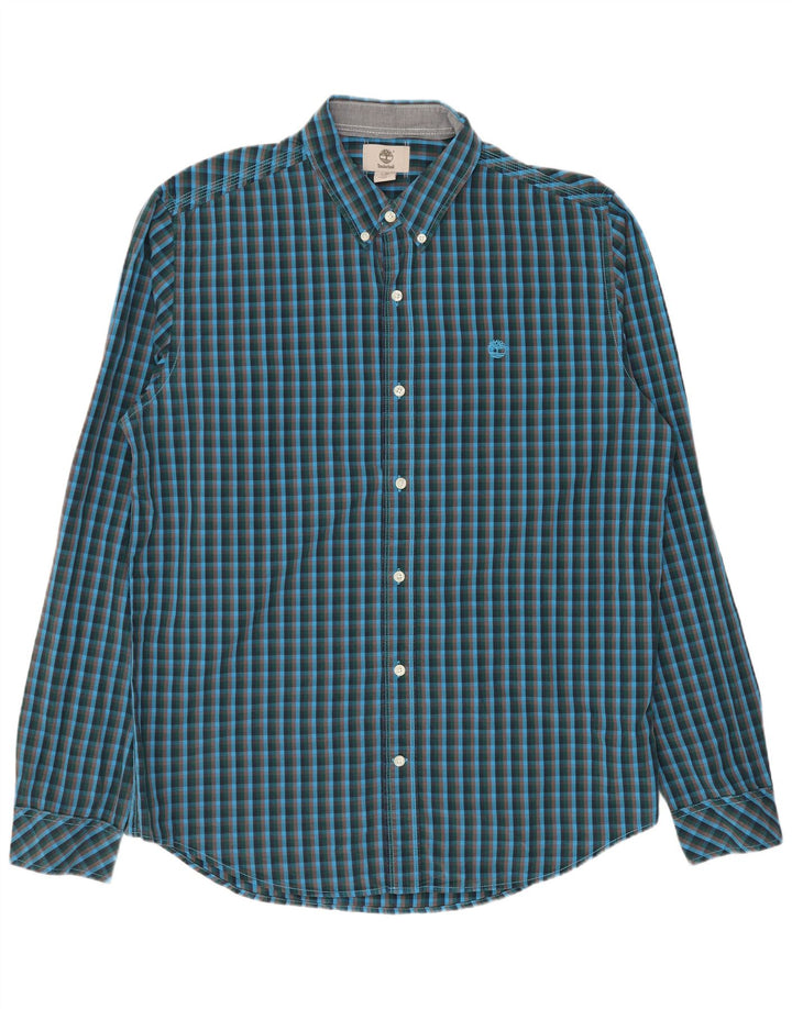 Cămașă pentru bărbați TIMBERLAND Slim Fit, mare, albastru, din bumbac