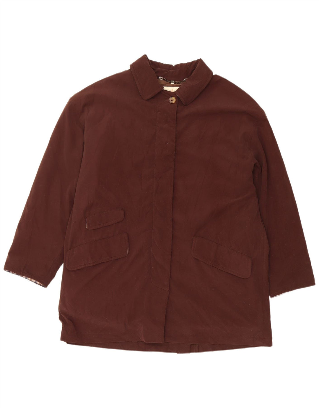 Pardesiu supradimensionat pentru femei Aquascutum Gore-Tex UK 14 Poliester maro mediu