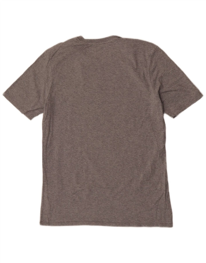 Tricou grafic Nike pentru bărbați, cu croială atletică, top, bumbac, gri mediu