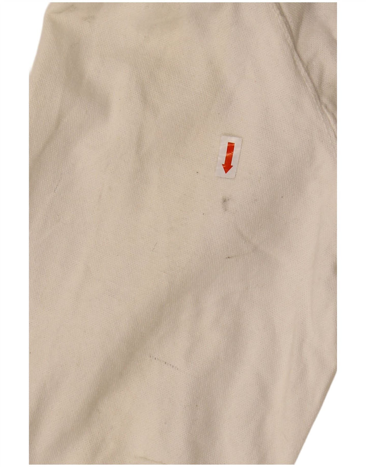 AMERICANINO Mens Bomber Jacket UK 36 Small White Cotton