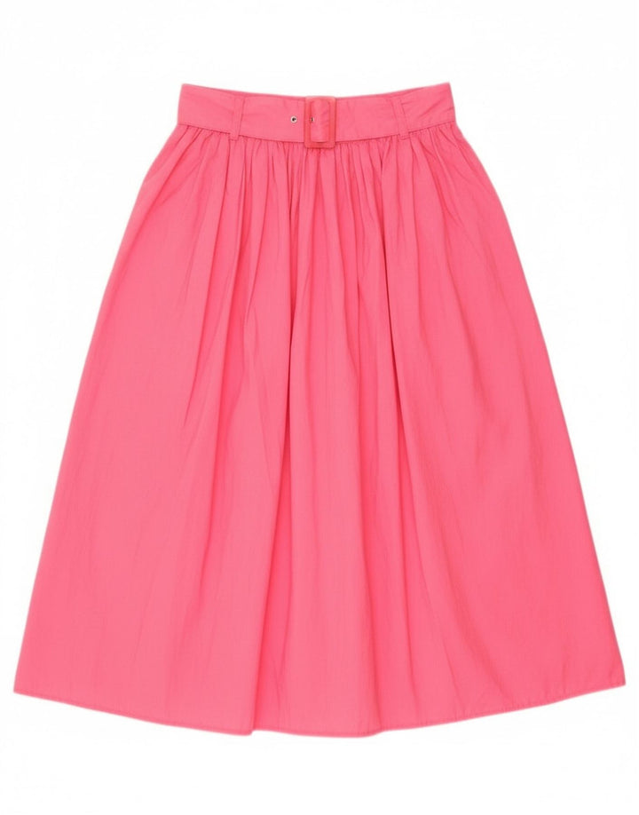 Fustă A-Line pentru femei Benetton IT 44 Medium W28 Bumbac roz
