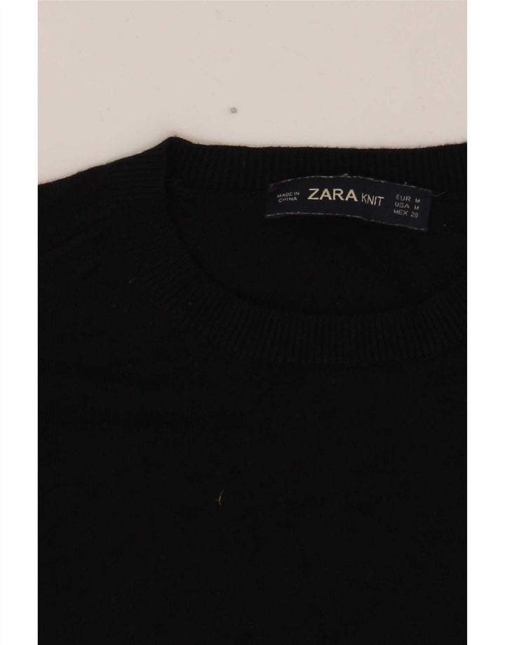 Pulover pentru damă Zara, cu gât turnut, UK 12 Medium Negru