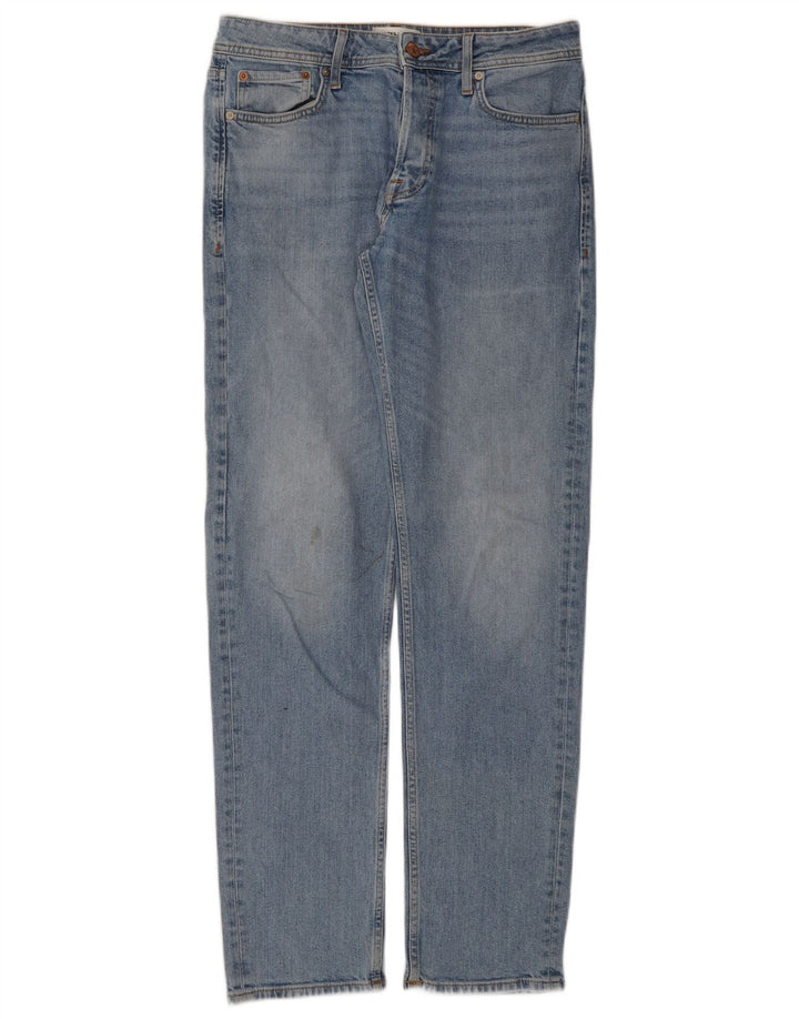 Blugi drepți pentru bărbați Jack & Jones W31 L34 Bumbac albastru