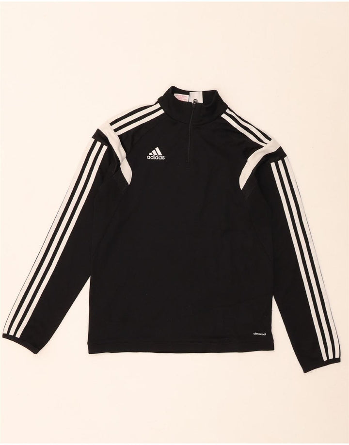 Adidas Boys Climalite Pullover Trening Top 11-12 Years Large Black