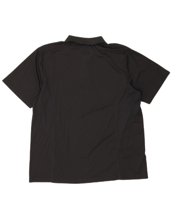 Tricou polo Nike pentru bărbați Marea Britanie 47/48 2XL Negru Poliester color bloc