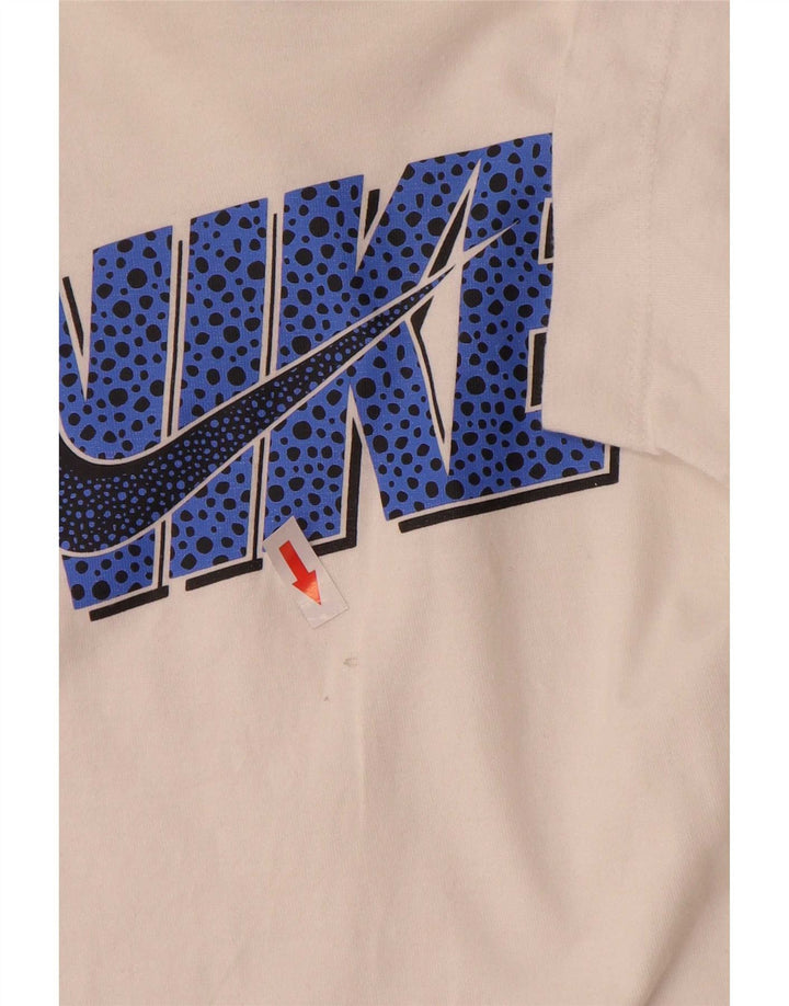 Tricou grafic Nike Fete Top 10-11 Ani Mediu Alb