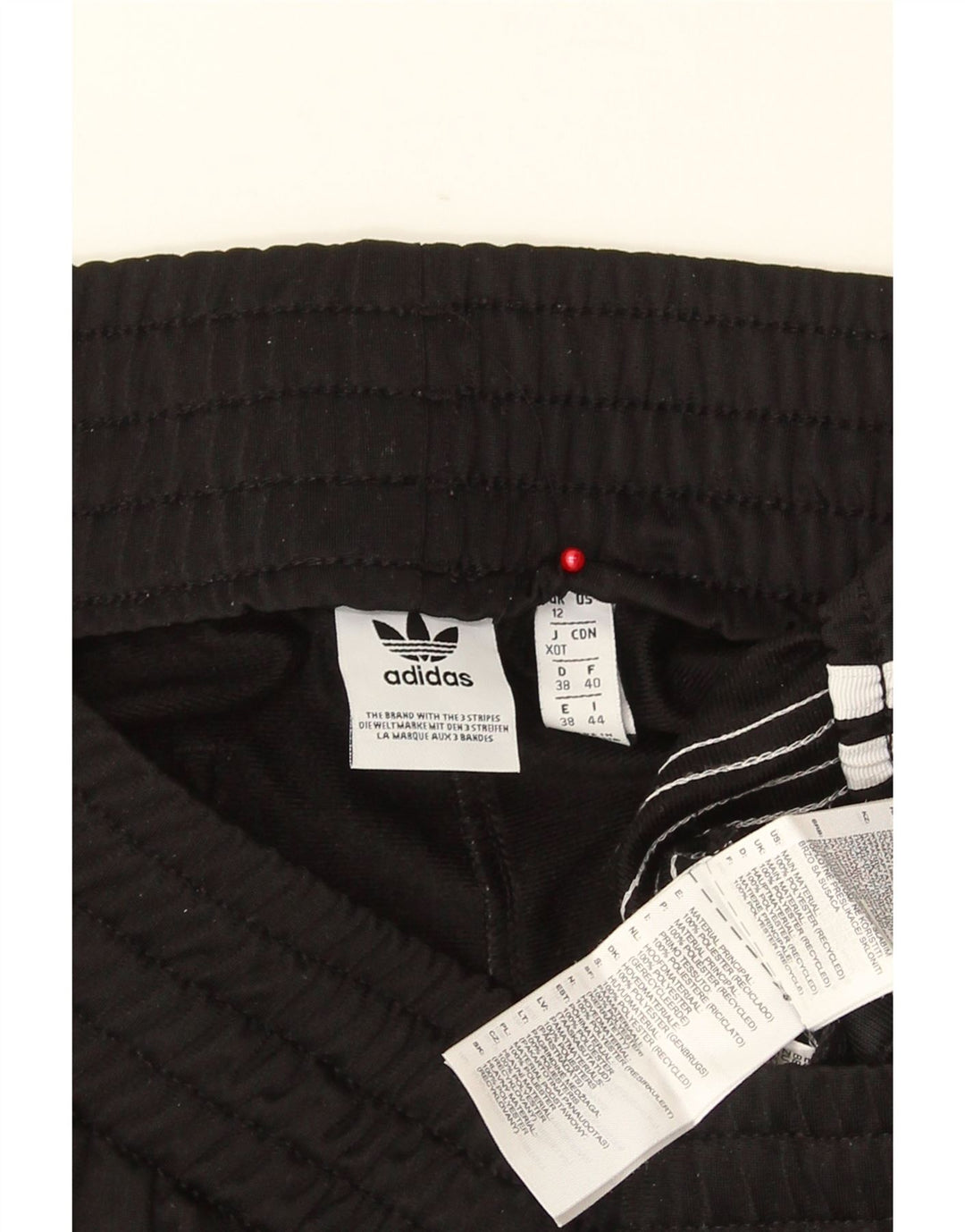 Pantaloni scurti sport ADIDAS pentru femei UK 12 Poliester mediu negru