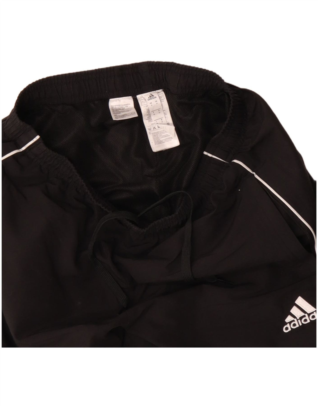 Pantaloni de trening Adidas pentru bărbați, poliester mediu negru