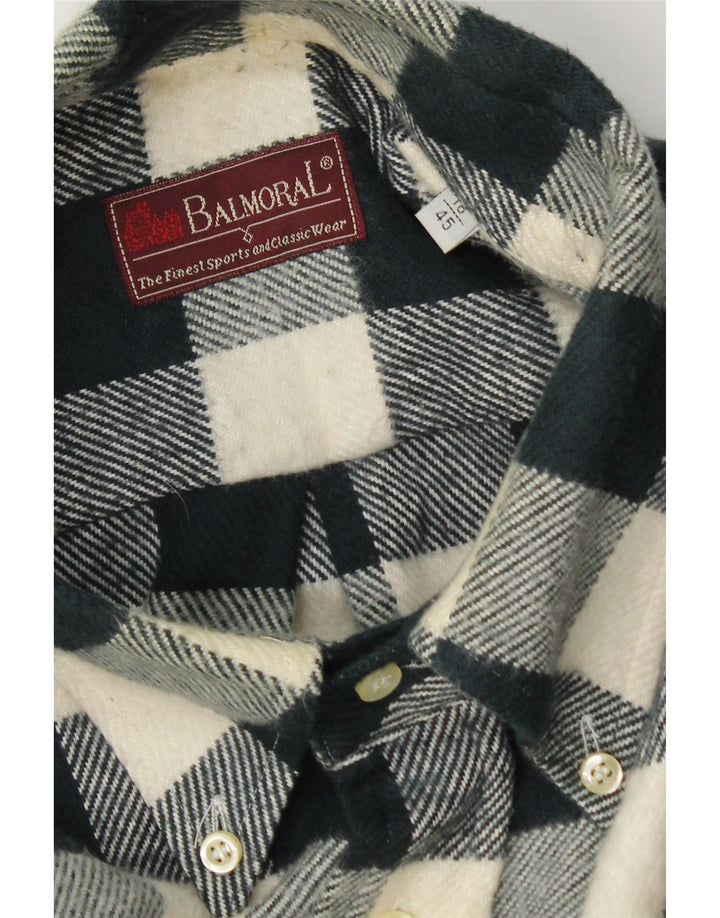 Cămașă de flanel pentru bărbați Balmoral Mărimea 45 18 2XL Green Gingham