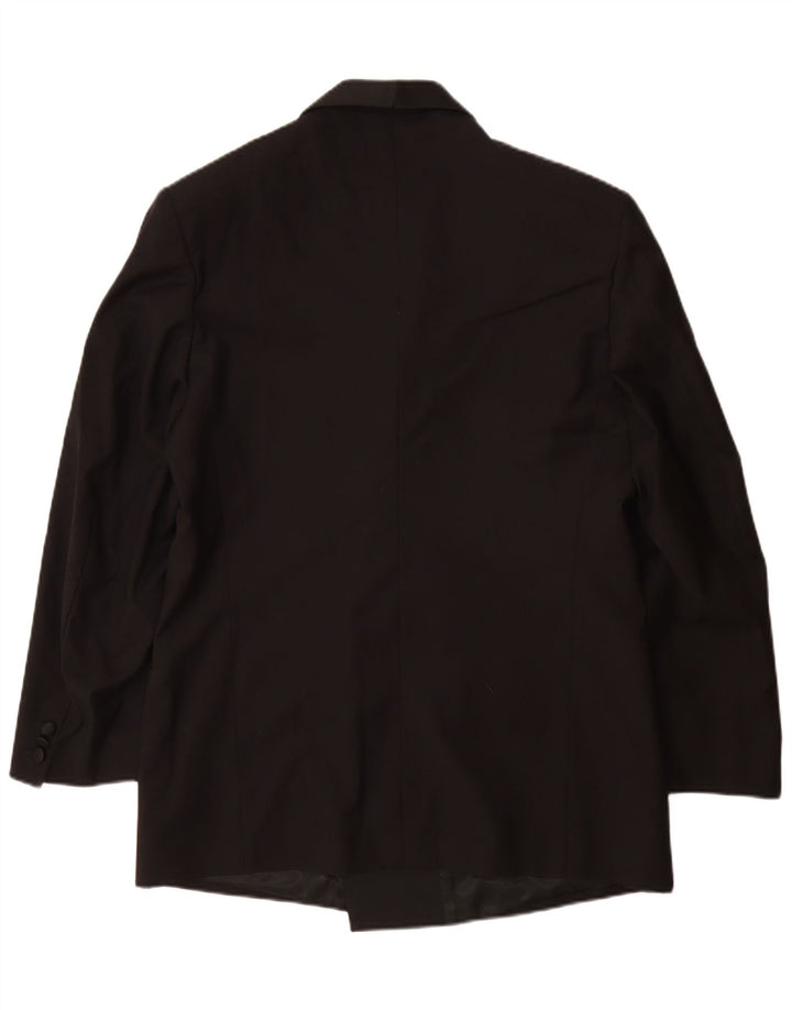 Osvaldo Testa Jachetă pentru bărbați cu două piepturi, UK 40, mare, neagră