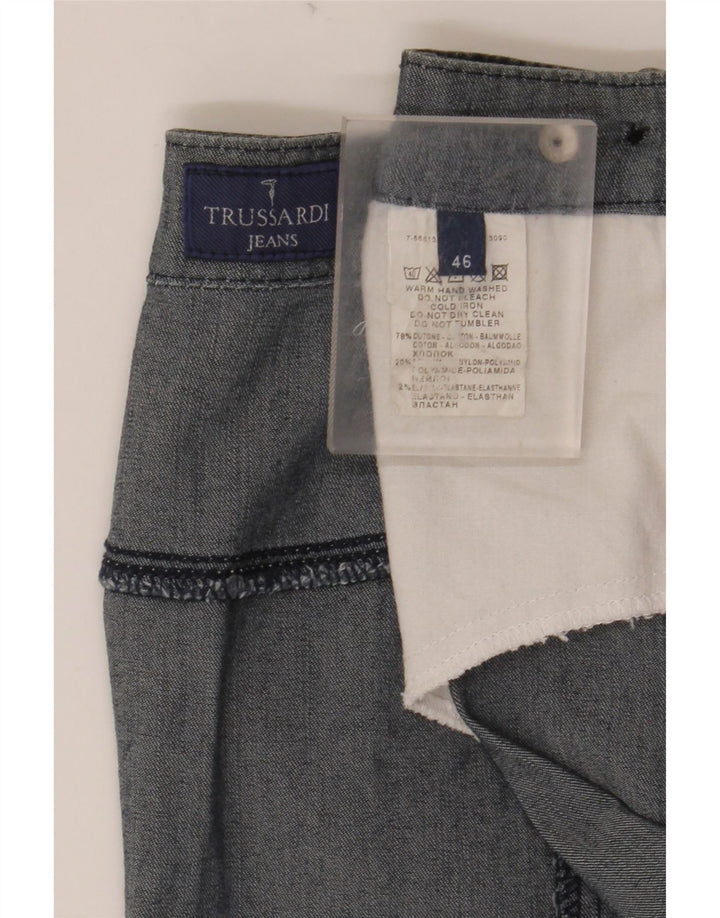 Fusta de blugi pentru femei TRUSSARDI IT 46 Large W32 Bumbac bleumarin