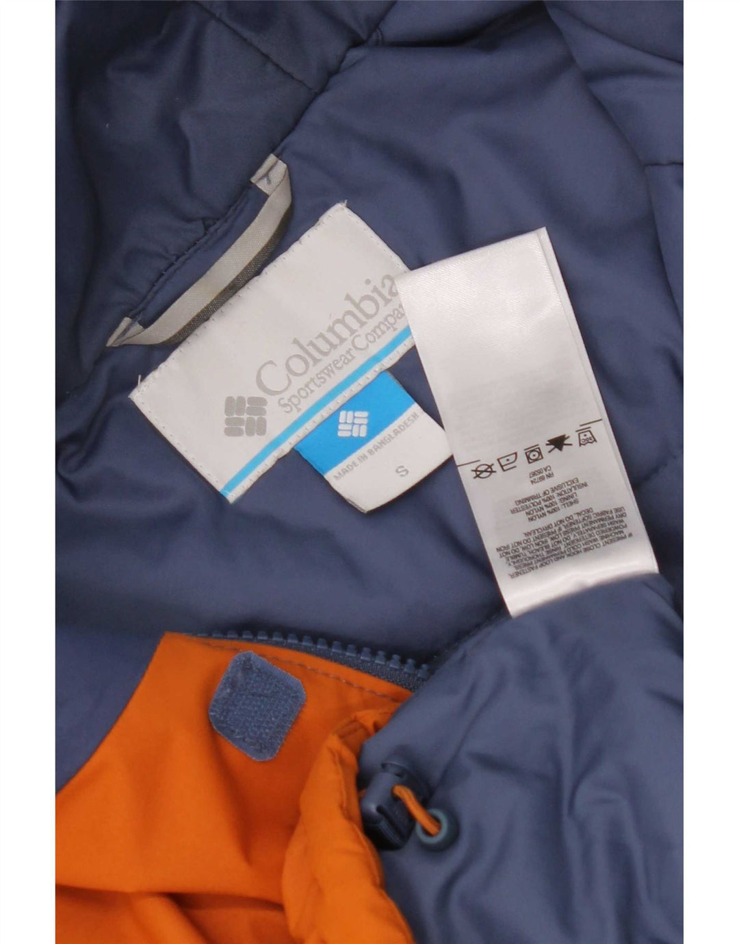Jachetă Anorak cu grafică Columbia pentru bărbați UK 36 Mic, albastru marin, bloc de culoare