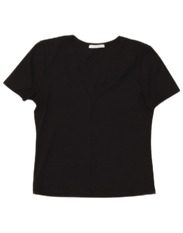 Tricou pentru femei Trafaluc Crop Zara UK 14 Medium Negru