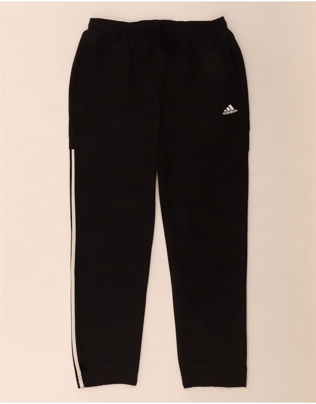 Pantaloni de trening Adidas pentru bărbați, mari, negru, poliester