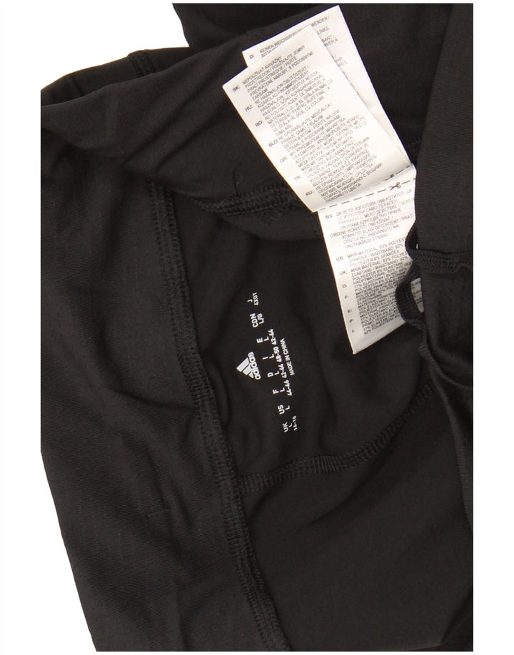 Pantaloni de trening Capri ADIDAS pentru femei Marea Britanie 16/18 Poliester negru mare
