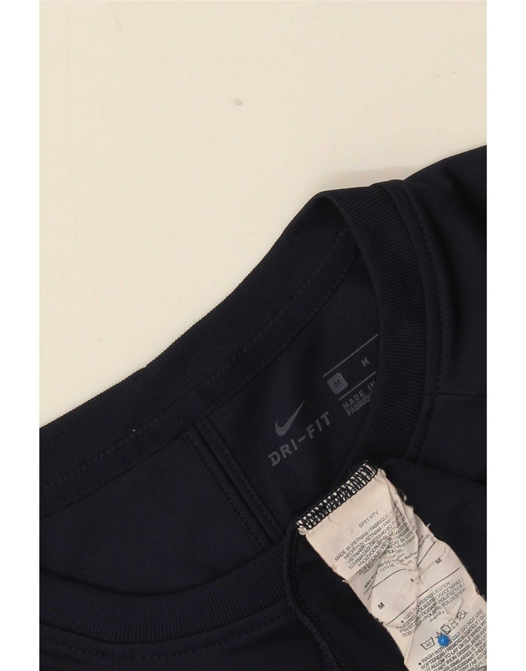 Tricou Nike Dri Fit pentru bărbați Top Mediu Bleumarin Poliester Bloc de culoare