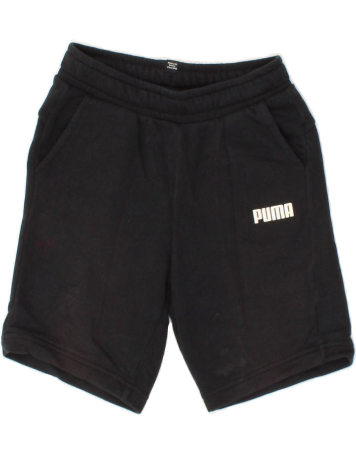 PUMA Boys Sport Shorts 9-10 Years Black Cotton Vintage Puma and Second-Hand Puma from Messina Hembry 