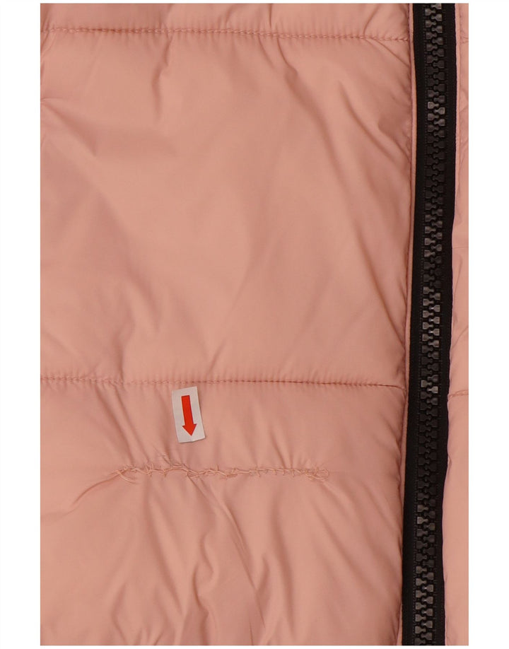 Jachetă căptușită cu grafică supradimensionată pentru femei Dkny UK 16, mare, roz Colorblock