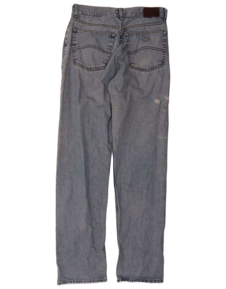 Blugi drepti pentru femei Armani W34 L33 Bumbac albastru