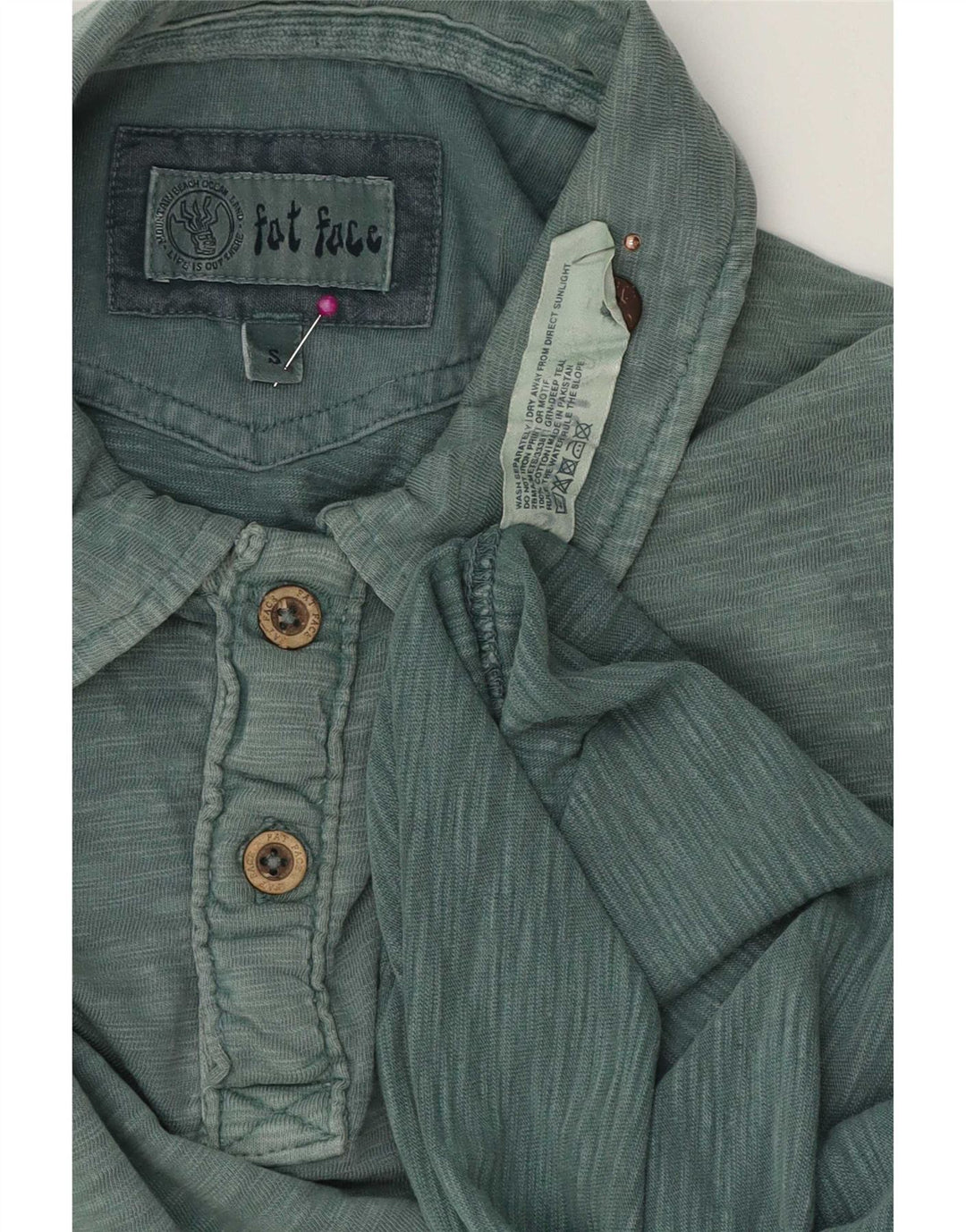 Tricou polo pentru bărbați Fat Face, mic verde, bumbac