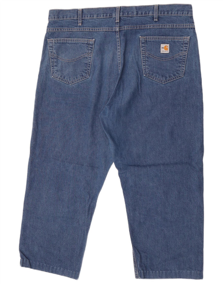 Blugi tăiați pentru bărbați Carhartt W42 L26 albaștri