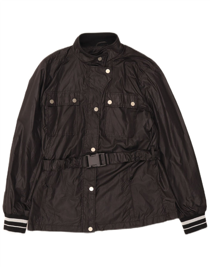 Marella Jachetă Utilitară Femei UK 14 Medium Black Nylon