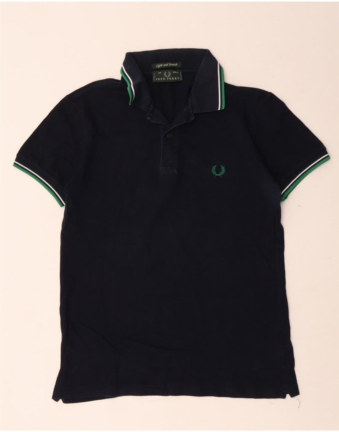 Cămașă polo Fred Perry pentru bărbați, bumbac, albastru bleumarin mediu