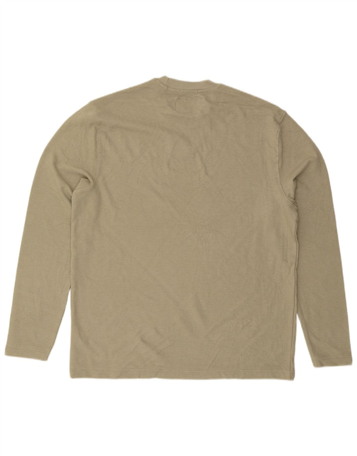 JACK WILLS Top relaxat pentru bărbați cu mânecă lungă din bumbac verde mediu