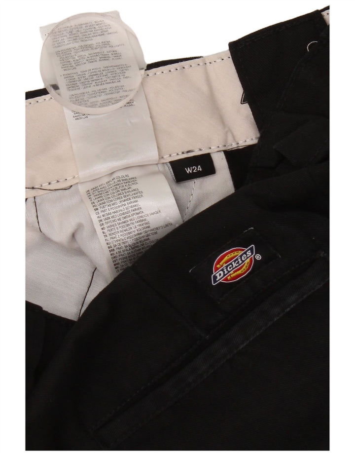 Pantaloni chino pentru femei cu picioare largi Dickies L24 L30 Poliester negru