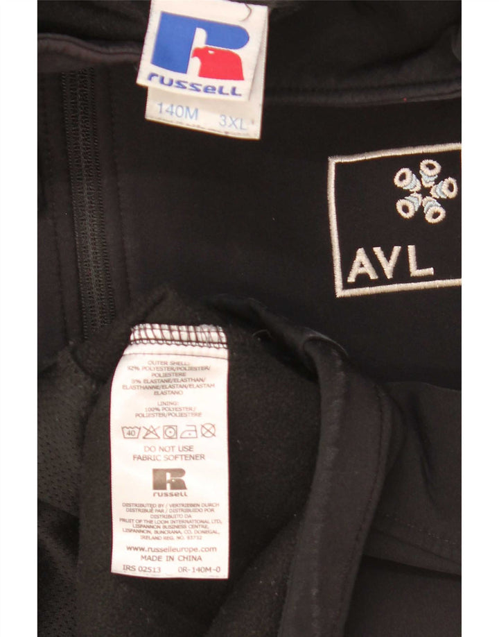 Jachetă de vânt pentru bărbați Russell Athletic UK 46 3XL Poliester negru