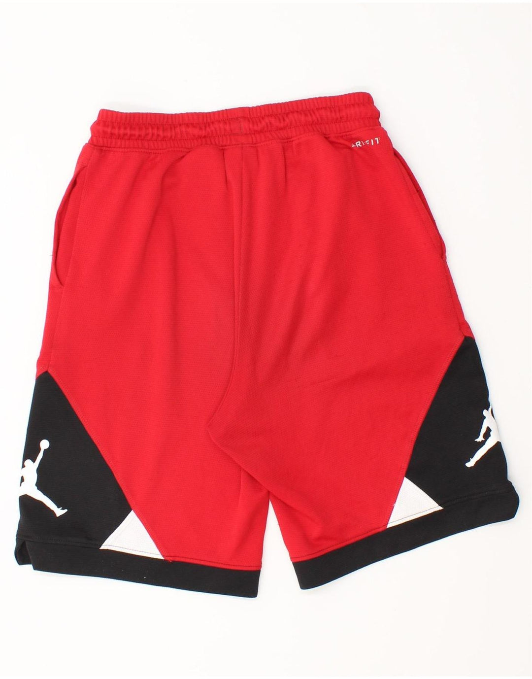 Pantaloni scurți sport Dri Fit Jordan pentru băieți 12-13 ani, mari, roșii, color block
