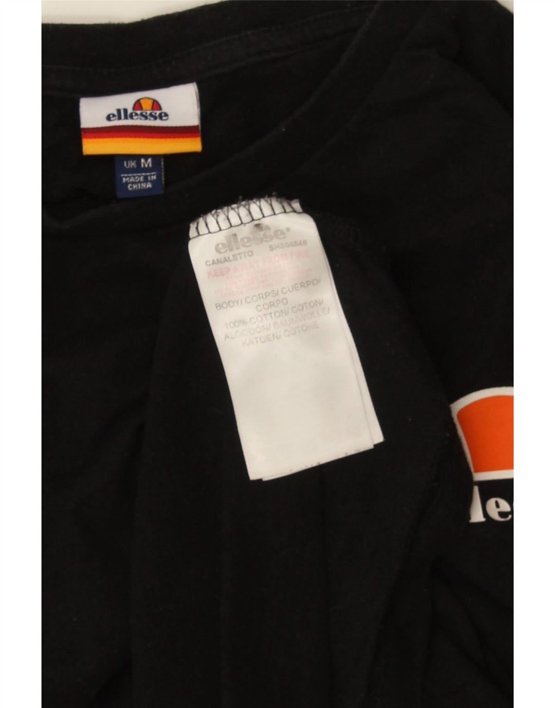 Tricou pentru bărbați Ellesse Top Medium Black Bumbac