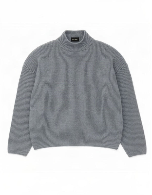 Pulover cu gât țestoasă pentru femei Vero Moda UK 14 Medium Blue Acrylic