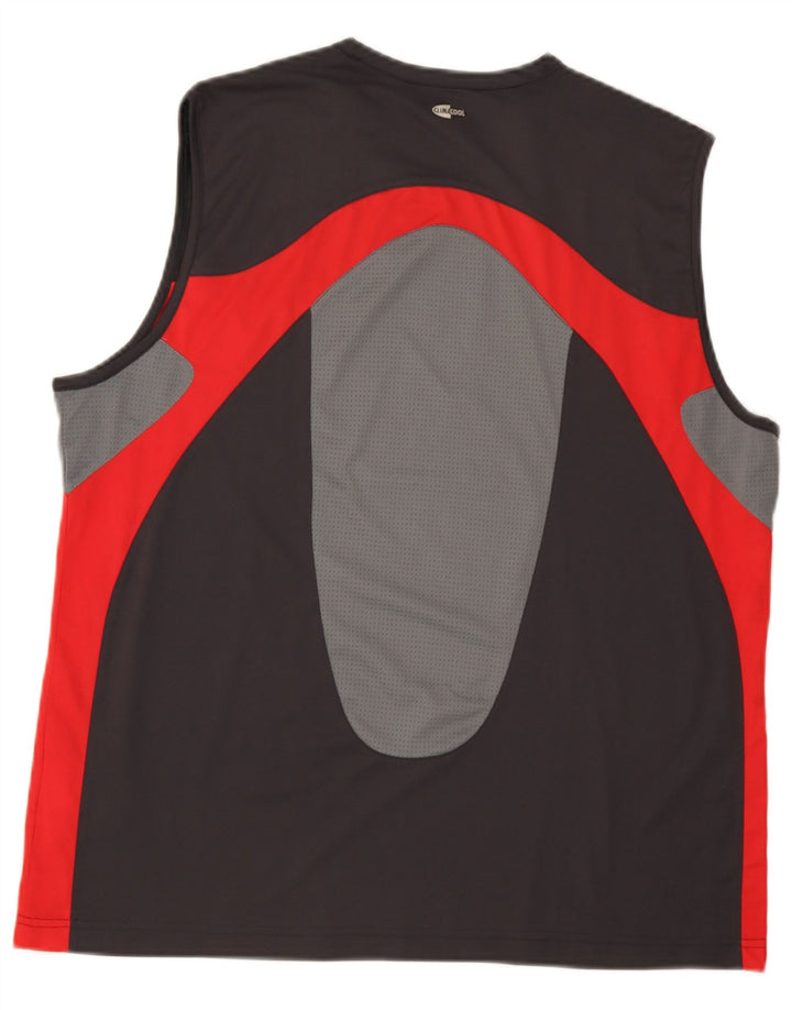 Adidas Climacool Vest Top XL Gri Poliester Colorblock