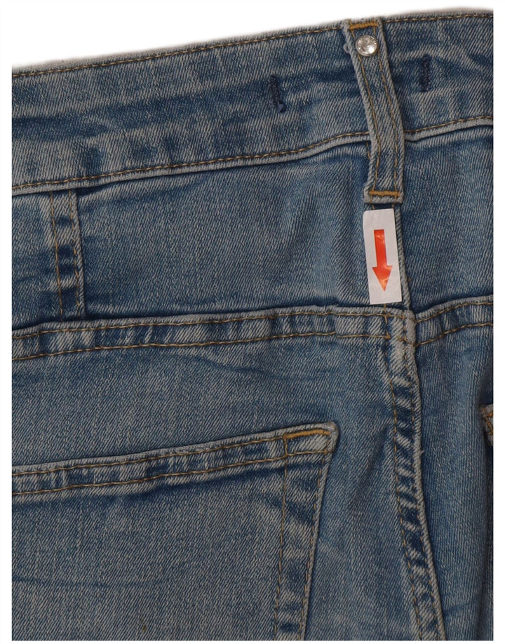 Blugi skinny de damă Liu Jo W28 L27 albastru geometric