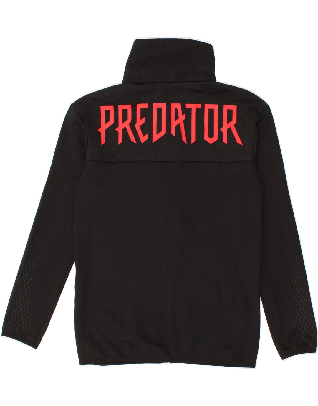 ADIDAS Boys Graphic Tracksuit Top Jacket 11-12 Years Black Polyester Vintage Adidas and Second-Hand Adidas from Messina Hembry 