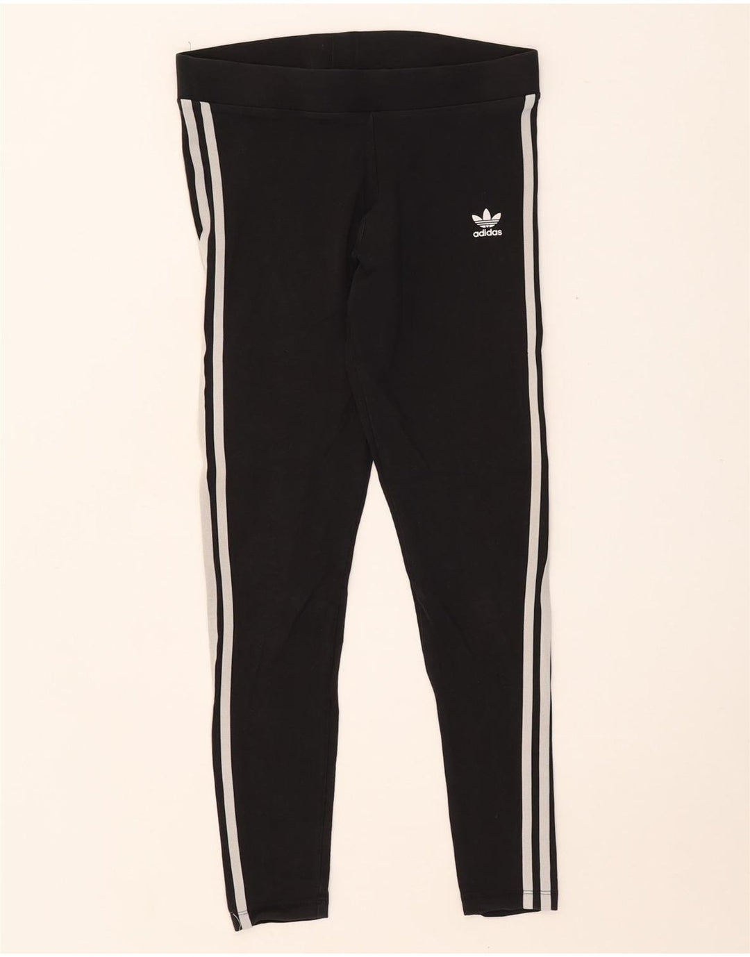 Leggings pentru femei Adidas UK 12, bumbac mediu negru