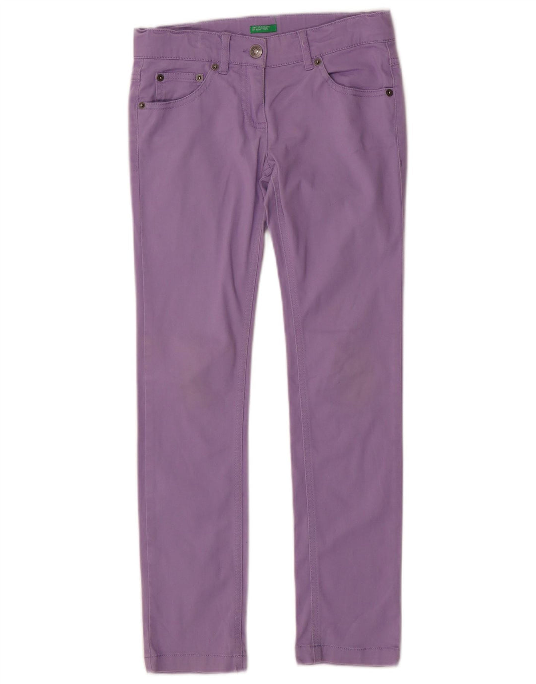 BENETTON Blugi Fete Slim 8-9 Ani Mari W26 L26 Violet Bumbac