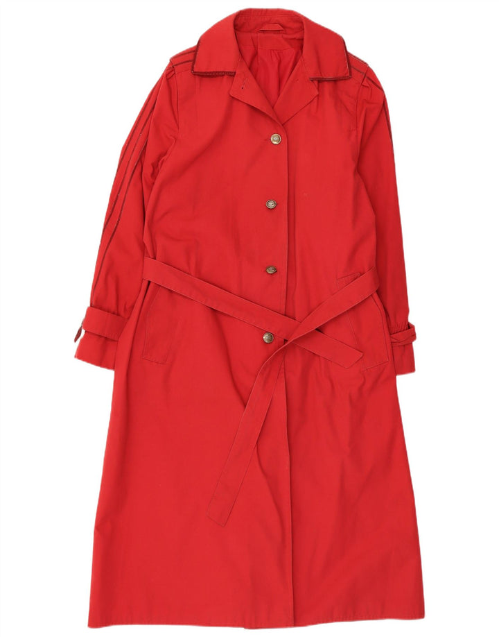 Trench pentru femei VINTAGE UK 14 Medium Red