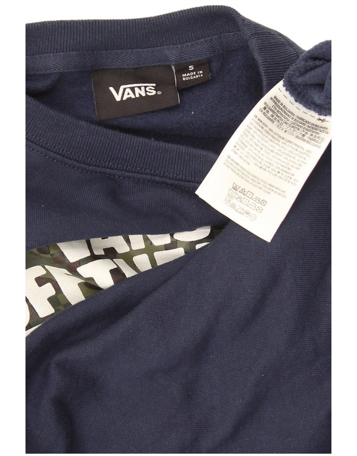 Vans Băieți Pulover Grafic Pulover 7-8 Ani Mic Bumbac Bleumarin